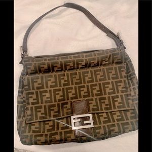 AUTH Vintage Fendi Zucca shoulder bag